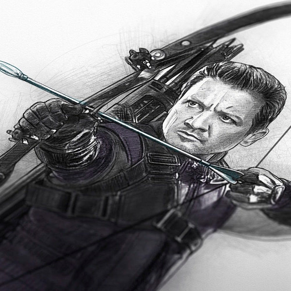 Hawkeye - Art Print - Sketchaprint